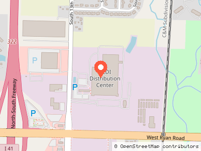ALDI Distribution Center — Location map