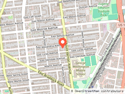 Alexandria Wire Center — Location map