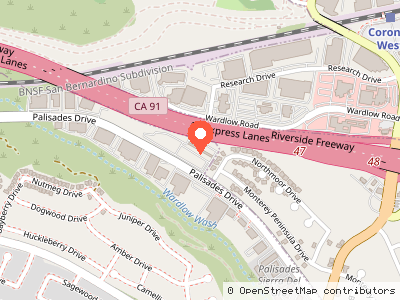 Allsize Storage & RV Parking Corona — Location map