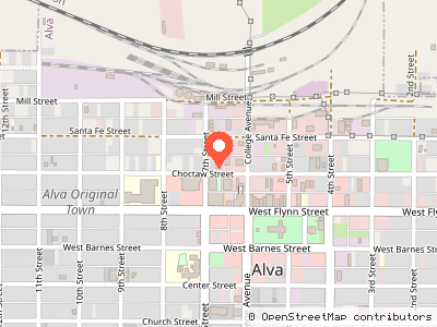 Alva Review Courier Newsgram — Location map