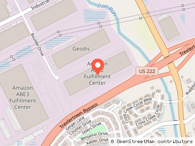 Amazon ABE2 Fulfillment Center — Location map
