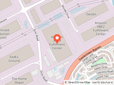 Amazon ABE3 Fulfillment Center — Location map