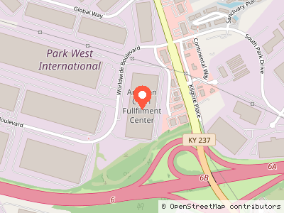 Amazon CVG1 Fullfilment Center — Location map