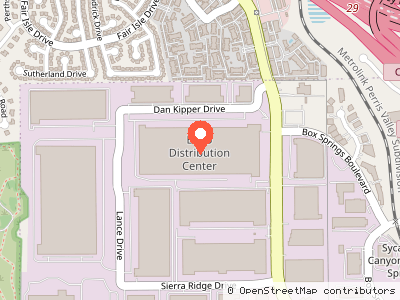 Big 5 Distribution Center — Location map