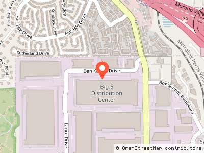 Big 5 Sporting Goods — Location map