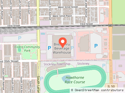 Breakthru Beverage Warehouse — Location map