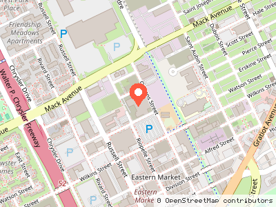 DWSD Old Central Yard Warehouse — Location map