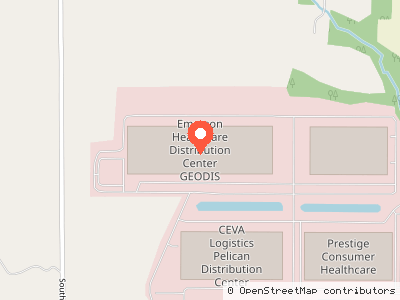 Emerson Healthcare Distribution Center GEODIS — Mapa de ubicación
