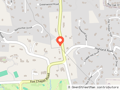 Fox Chapel Water Authority Substation — Location map