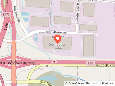 Furniture Row Distribution Center — Location map