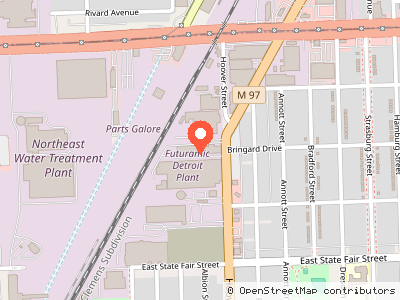Futuramic Detroit Plant - Building 3 — Location map