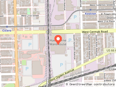 Hawthorne Warehouse — Location map