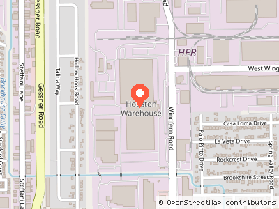 HEB Houston Warehouse — Location map