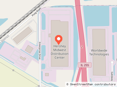 Hershey Midwest Distribution Center — Mapa de ubicación