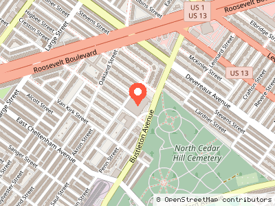 SEPTA Comly Garage — Mapa de ubicación