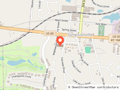 Simpsonville Baptist Church — Location map
