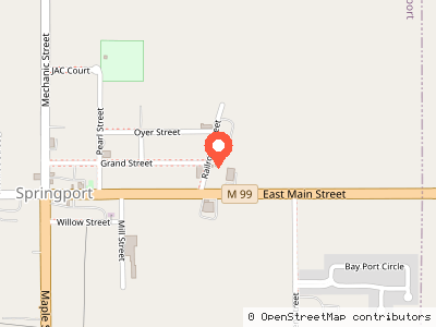 Springport Elevator Barn — Mapa de ubicación