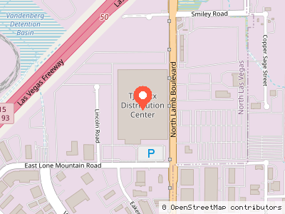 TJ Maxx Distribution Center — Mapa de ubicación