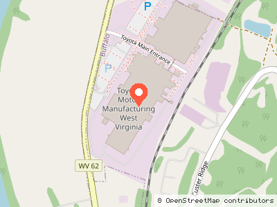 Toyota Motor Manufacturing West Virginia — Location map