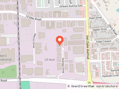 Ultimate Hydroforming Incorporated (UHI) Group - Plant 1 — Mapa de ubicación