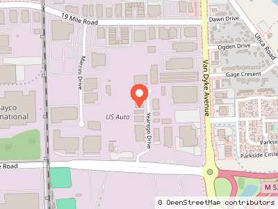 Ultimate Hydroforming Incorporated (UHI) Group - Plant 3 — Mapa de ubicación