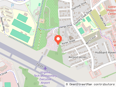 Virginia Tech Electric Service Storage A — Location map