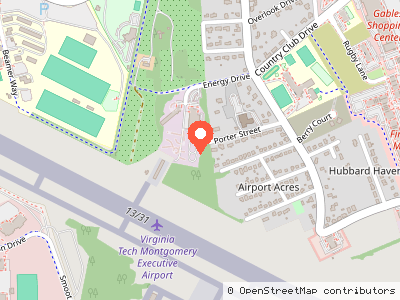 Virginia Tech Electric Service Storage C — Location map