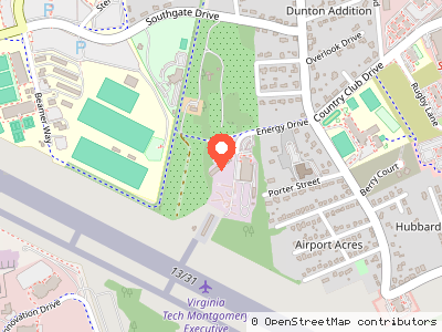 Virginia Tech Library Storage Facility — Location map