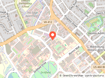 Virginia Tech Power Plant — Location map