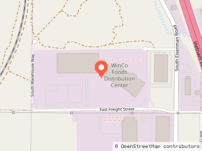 WinCo Foods Distribution Center — Location map
